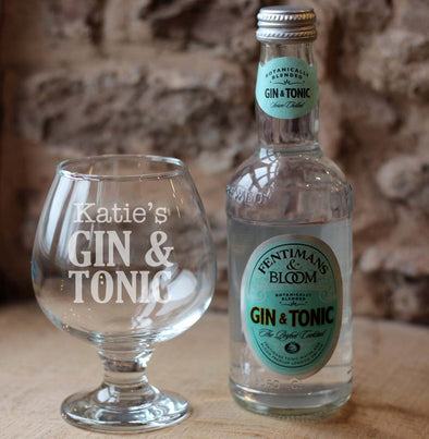 Fentimans Gin & Tonic with Personalised Glass