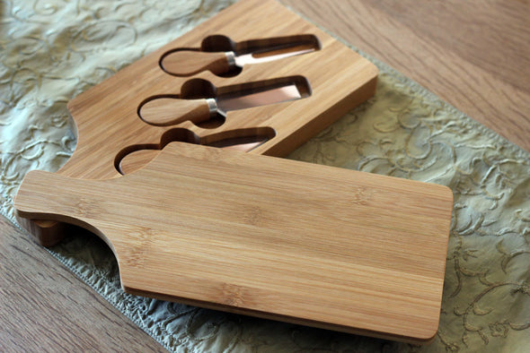 Personalised Cheeseboard with Cheese knife set
