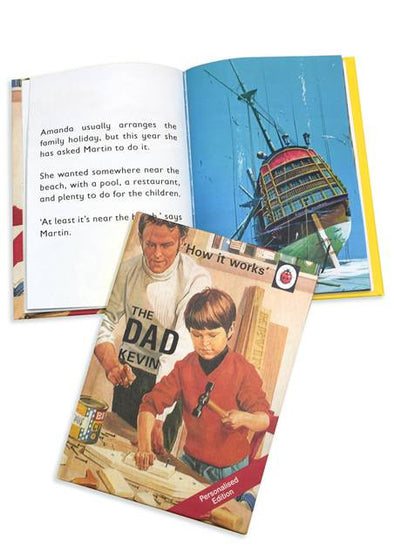 Personalised Ladybird book for Fathers Day.