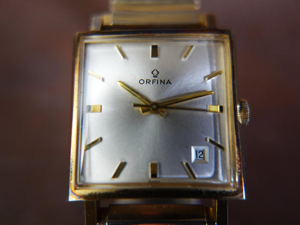 Vintage Orfina Swiss Made 17 Jewel Mens Watch - Working