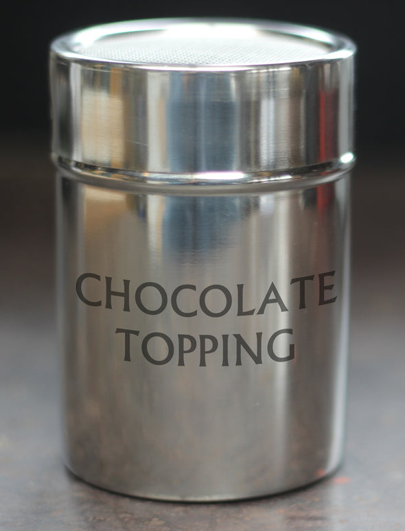 Chocolate Topping Chocolate Shaker - PersonalisedGoodies.co.uk