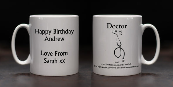 Personalised Doctor Definition Mug - PersonalisedGoodies.co.uk