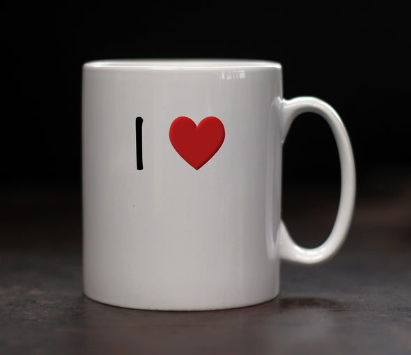 Personalised I love Mug - PersonalisedGoodies.co.uk