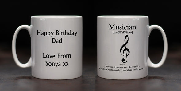 Personalised Musician Definition Mug - PersonalisedGoodies.co.uk