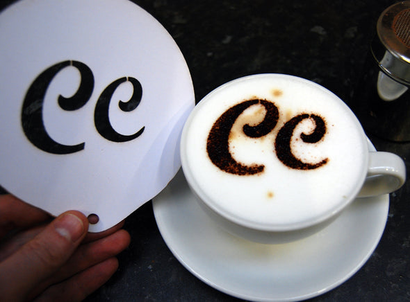 Personalised Logo Coffee Stencil