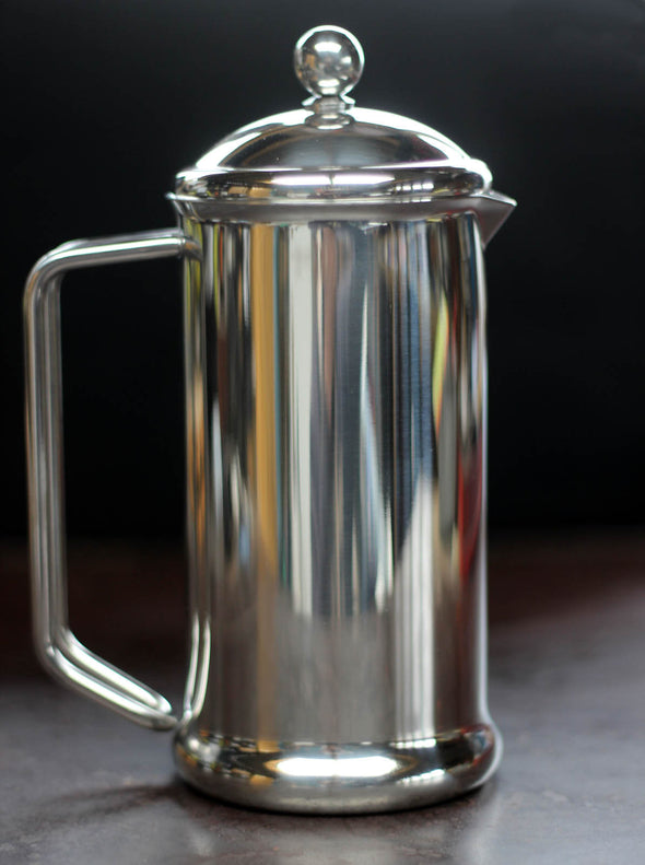 Personalised 4 cup Stainless Steel Cafetiere PLUS FREE Coffee Scoop - PersonalisedGoodies.co.uk