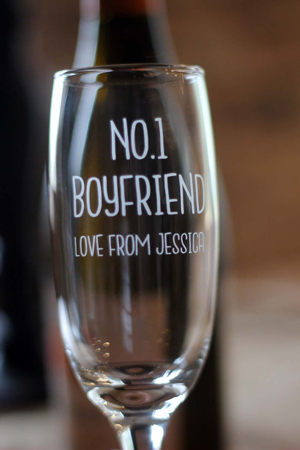 Personalised Engraved Champagne Wine Glass - PersonalisedGoodies.co.uk