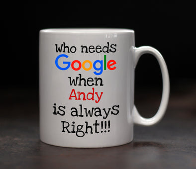Personalised Google Mug - PersonalisedGoodies.co.uk