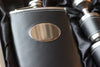 personalised hip flask with tumblers