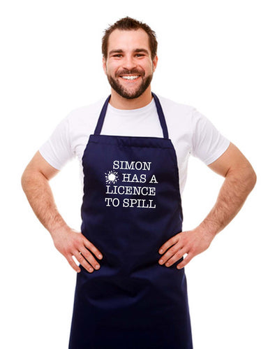 Personalised Licence to Spill Chef Apron