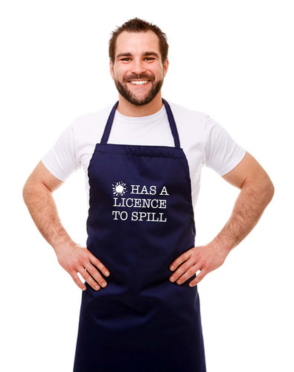 Personalised Licence to Spill Chef Apron