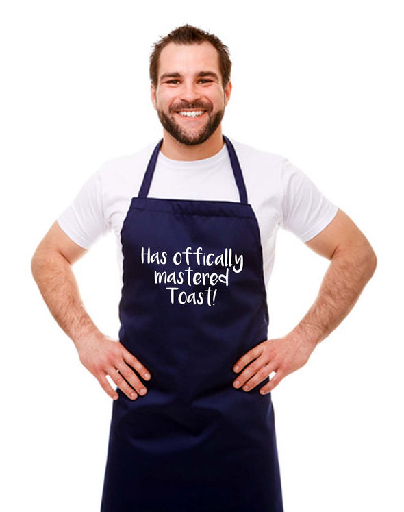 Personalised 'Mastered Toast' Kitchen Chef Apron