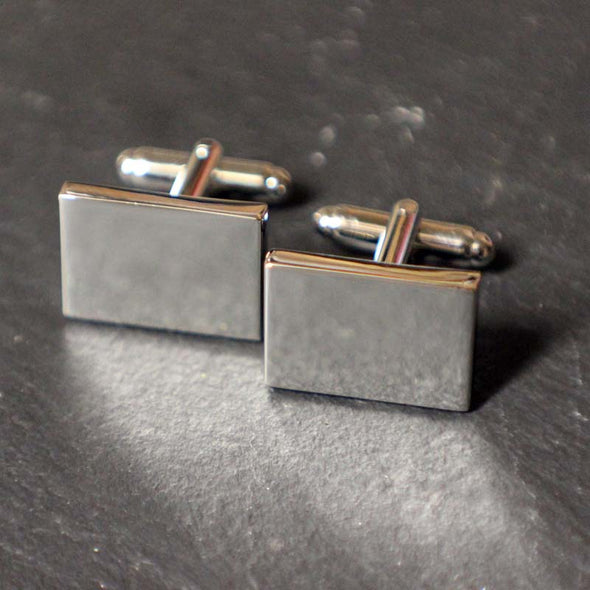 Personalised Rectangle Cufflinks with FREE gift box