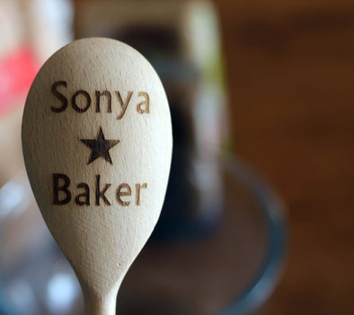 Personalised Star Baker Wooden Spoon - PersonalisedGoodies.co.uk