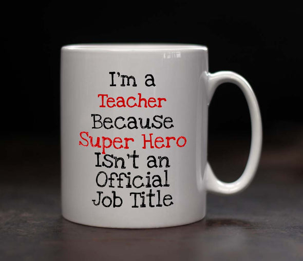 Personalised Teacher Superhero Mug