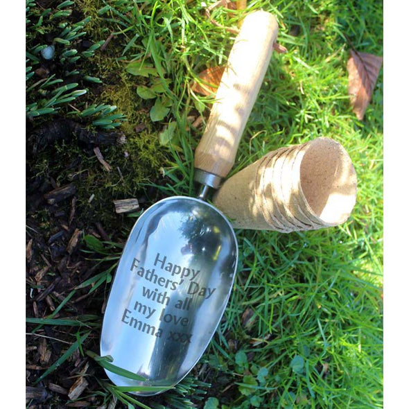 Personalised Fathers Day Potting Scoop / Garden Trowel