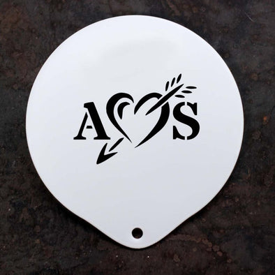 Personalised Valentine Heart Stencil - PersonalisedGoodies.co.uk